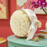 Floragram cream preserved roses box detail — Canada