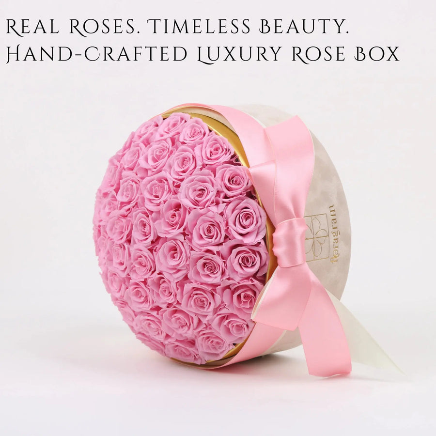 Floragram 50 pink preserved roses — real forever roses Canada